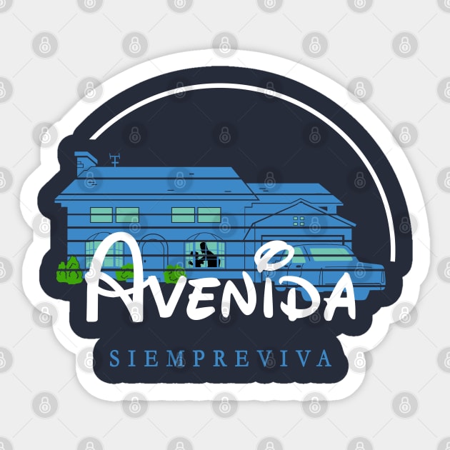 Avenida Siempreviva Sticker by inkonfiremx